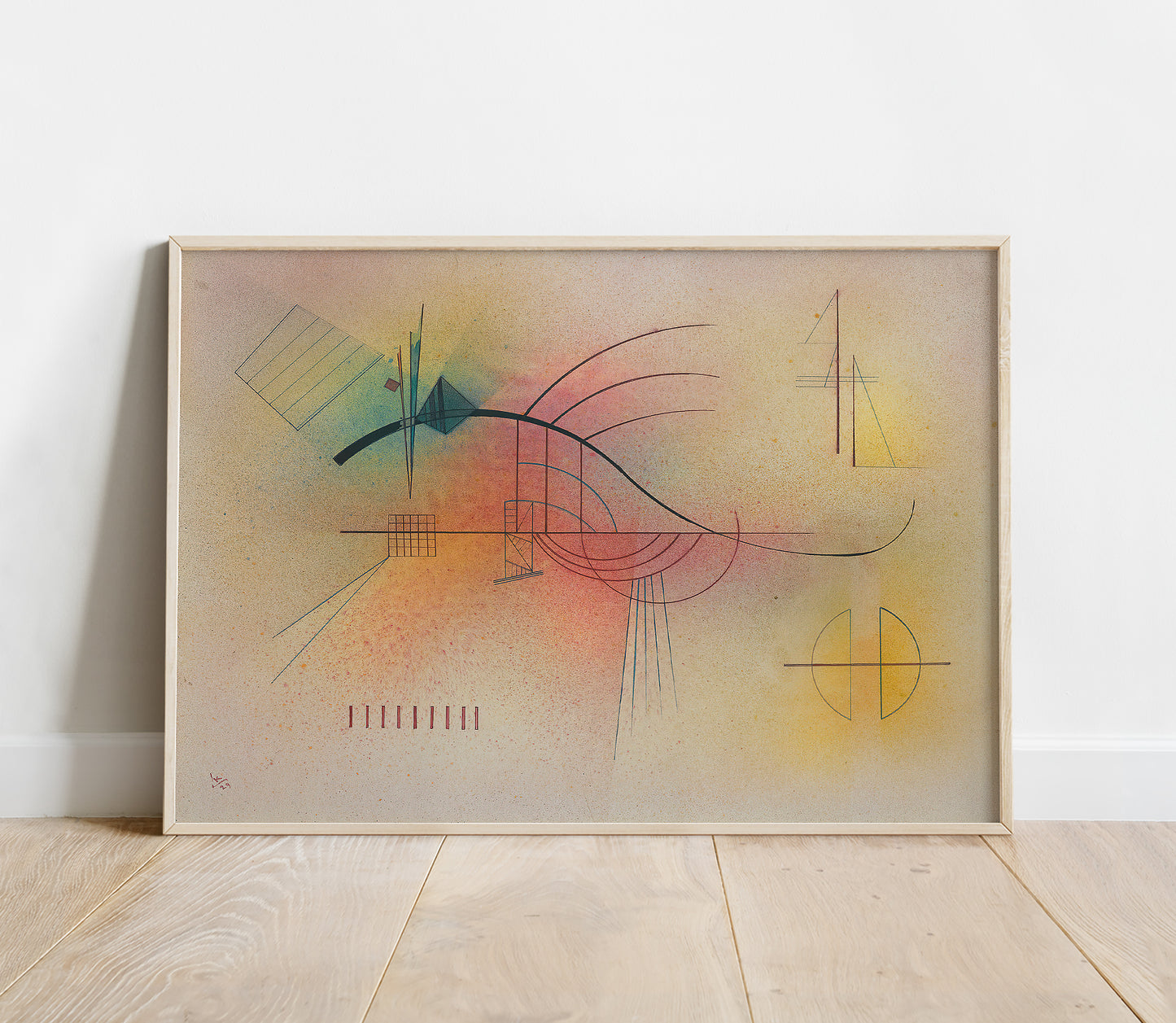 Preview of the art print Linie by Wassily Kandisnky, mounted in a poster frame