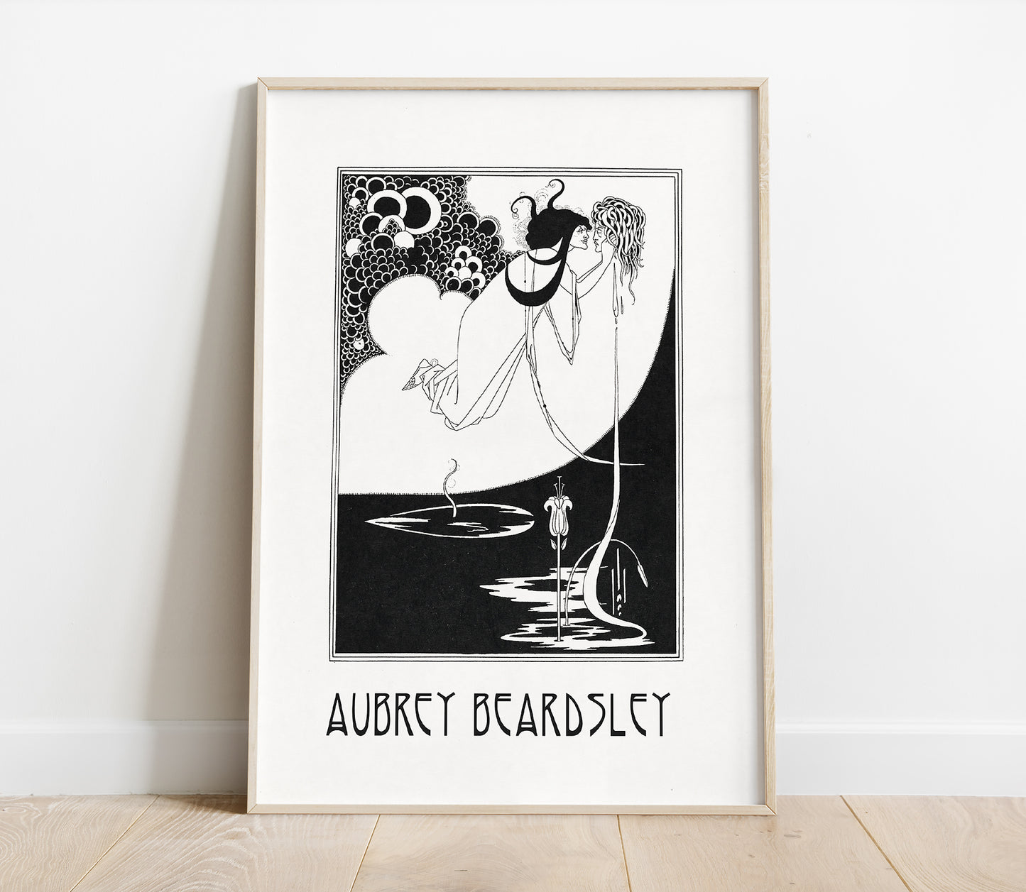 Preview of the art print Salomé II by Aubrey Beardsley, mounted in a poster frame