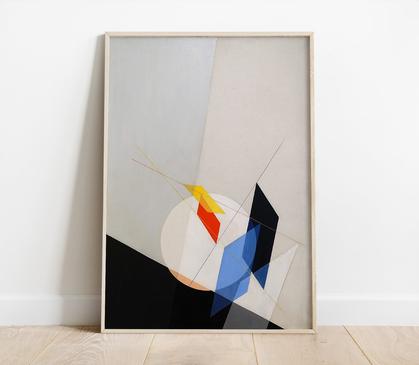 Preview of the art print A 18 by László Moholy-Nagy, mounted in a poster frame