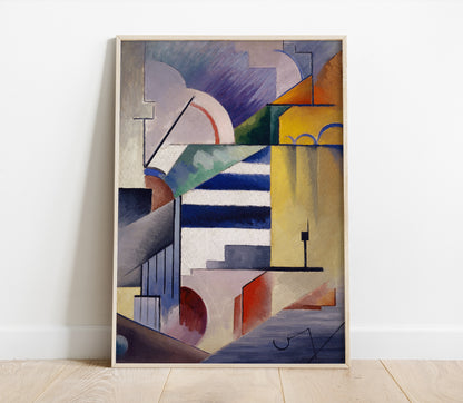 Preview of the art print Abstract Composition I by Viking Eggeling, mounted in a poster frame