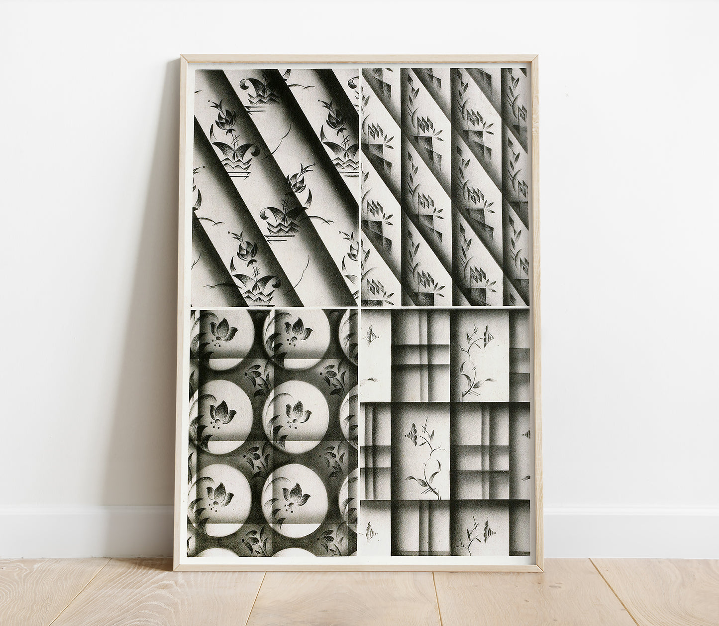 Preview of the art print Black and White I by Christian Stoll, mounted in a poster frame