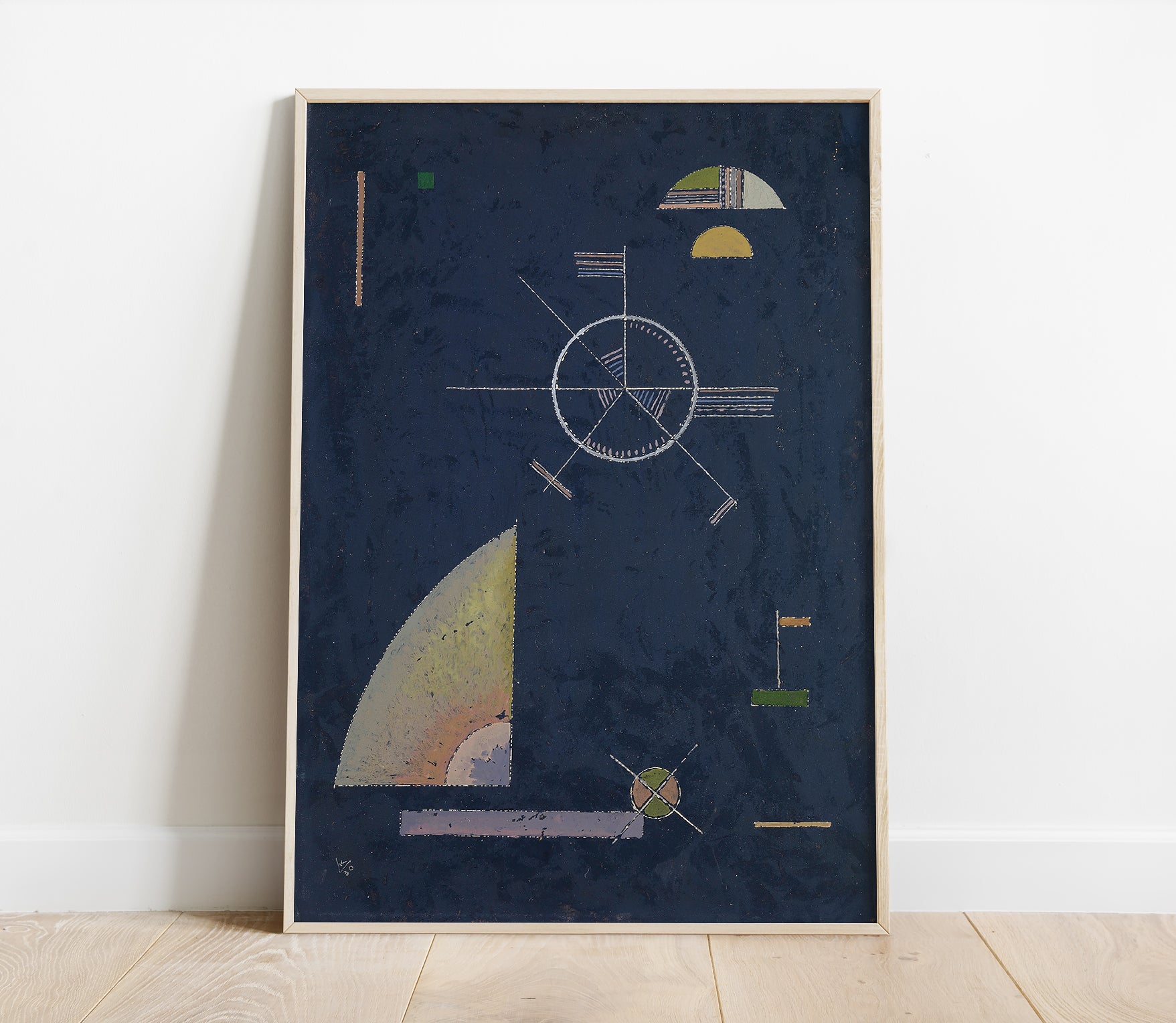 Preview of the art print Dull Gray by Wassily Kandinsky, mounted in a poster frame