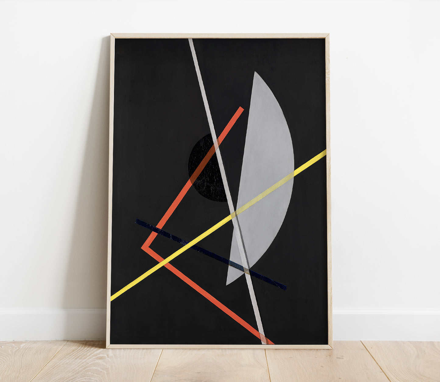 Preview of the art print E-IV by László Moholy-Nagy, mounted in a poster frame