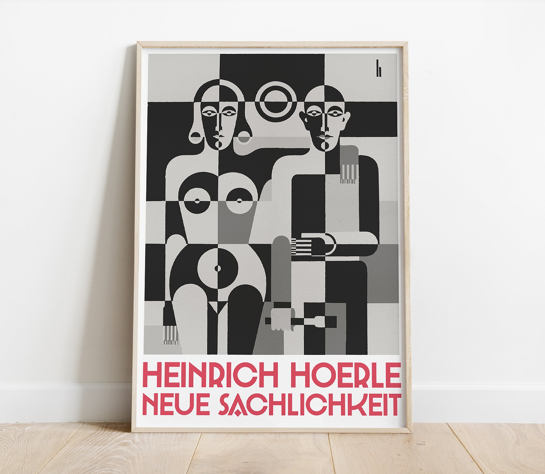 Preview of the art print by Heinrich Hoerle, mounted in a poster frame