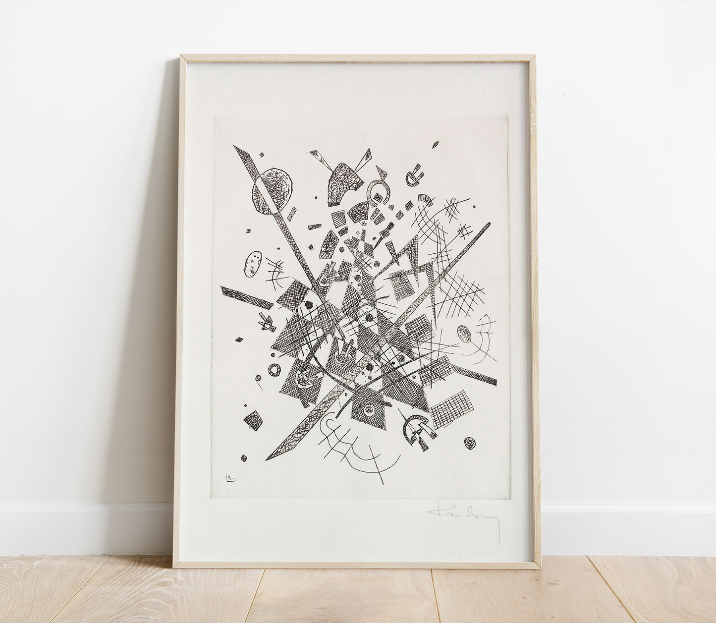 Preview of the art print Kleine Welten IX by Wassily Kandinsky, mounted in a poster frame