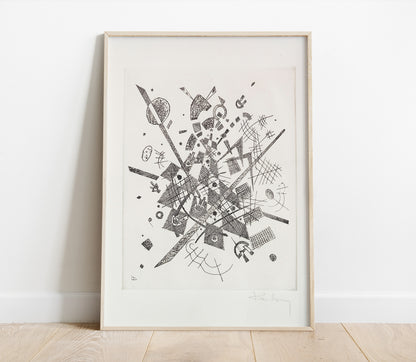 Preview of the art print Kleine Welten IX by Wassily Kandinsky, mounted in a poster frame