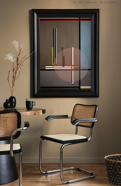 Preview of the art Lis by László Moholy-Nagy, mounted in an A1 size frame