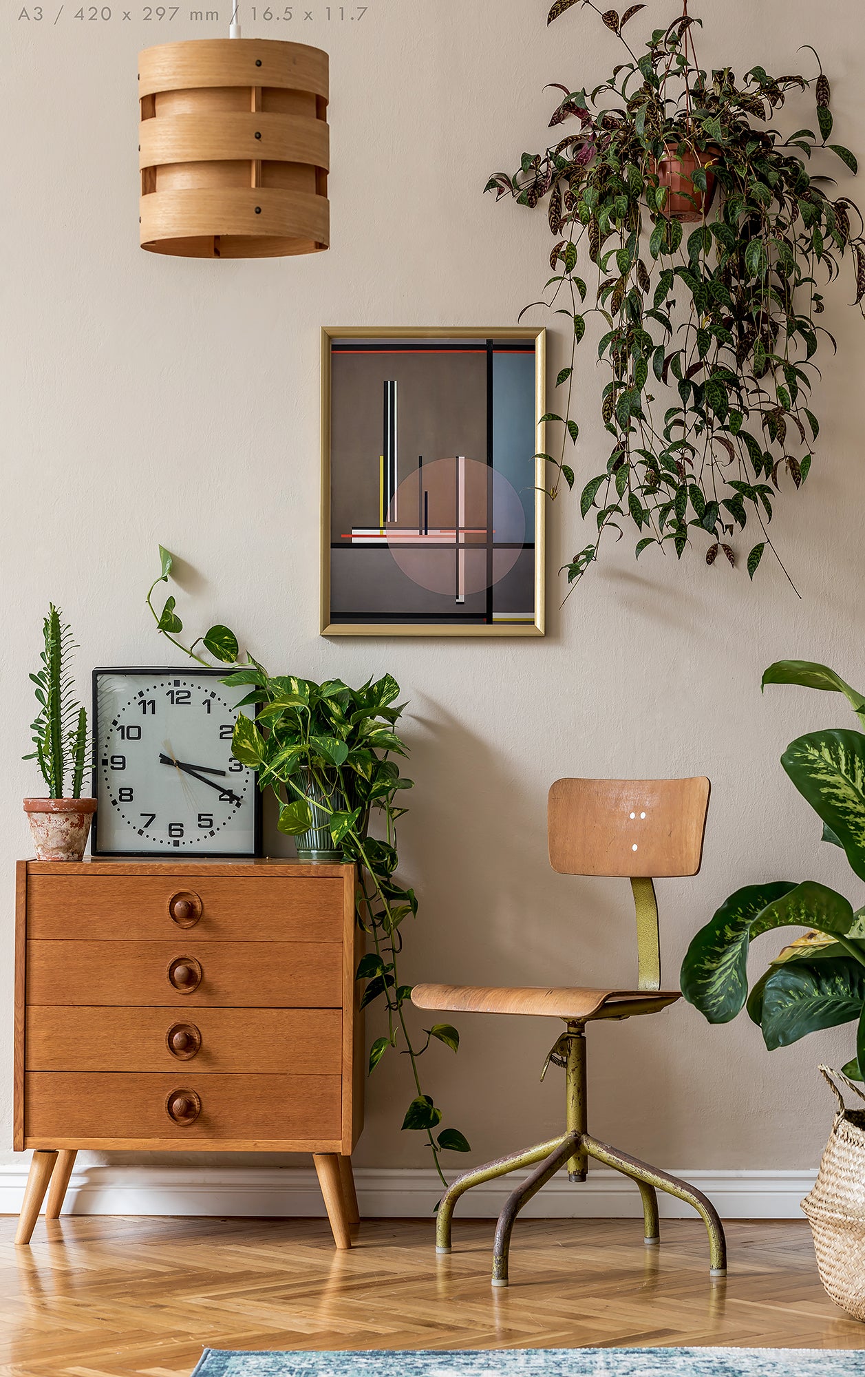 Preview of the art Lis by László Moholy-Nagy, mounted in an A3 size frame