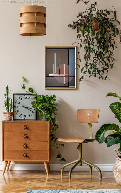 Preview of the art Lis by László Moholy-Nagy, mounted in an A3 size frame