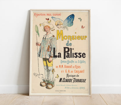 Preview of the art print Monsieur de la Palisse by Henry Gerbault, mounted in a poster frame