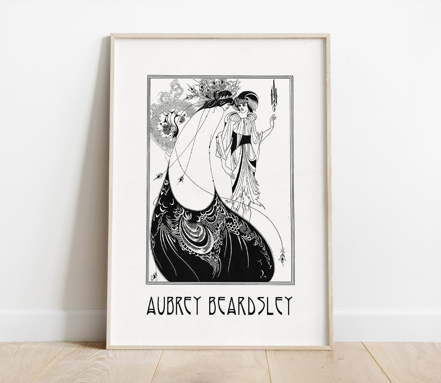 Preview of the art print Salomé I by Aubrey Beardsley, mounted in a poster frame