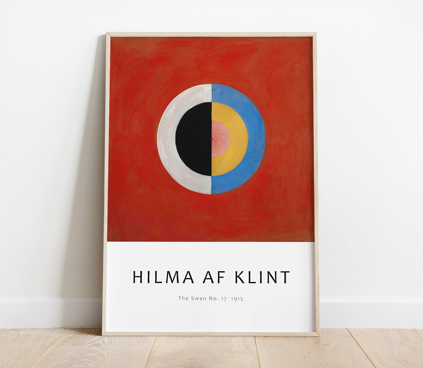 Preview of the art print The Swan No. 17 by Hilma af Klint, mounted in a poster frame