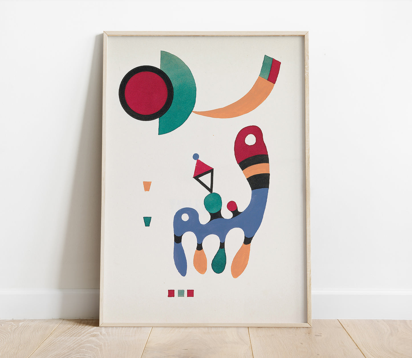 Preview of the art print Tableux et 7 Poemes by Wassily Kandinsky, mounted in a poster frame