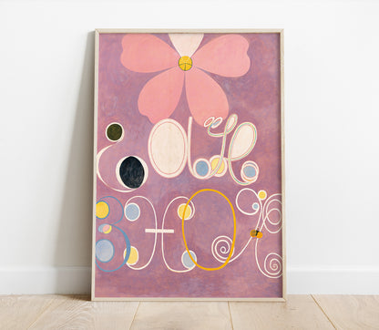 Preview of the art print The Ten Largest No. 5 by Hilma af Klint, mounted in a poster frame