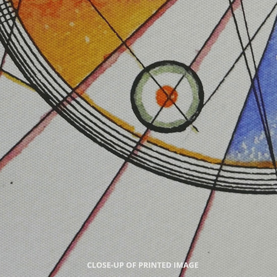 Detail of print Delicate Tension by Wassily Kandinsky