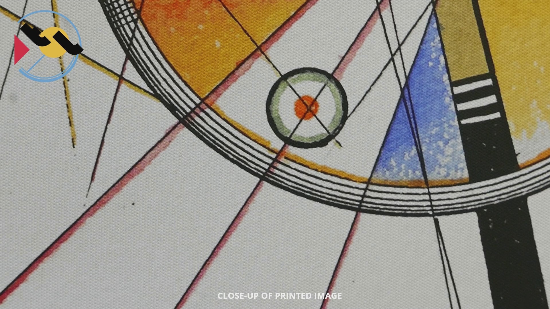 Detail of print Delicate Tension by Wassily Kandinsky