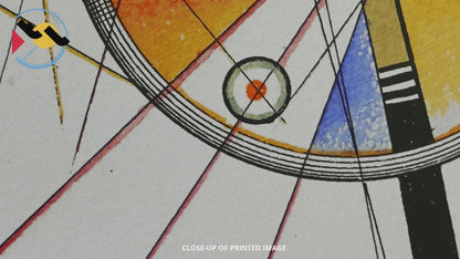 Detail of print Delicate Tension by Wassily Kandinsky