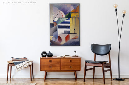 Preview of the art print Abstract Composition I by Viking Eggeling, mounted in an A1 size frame