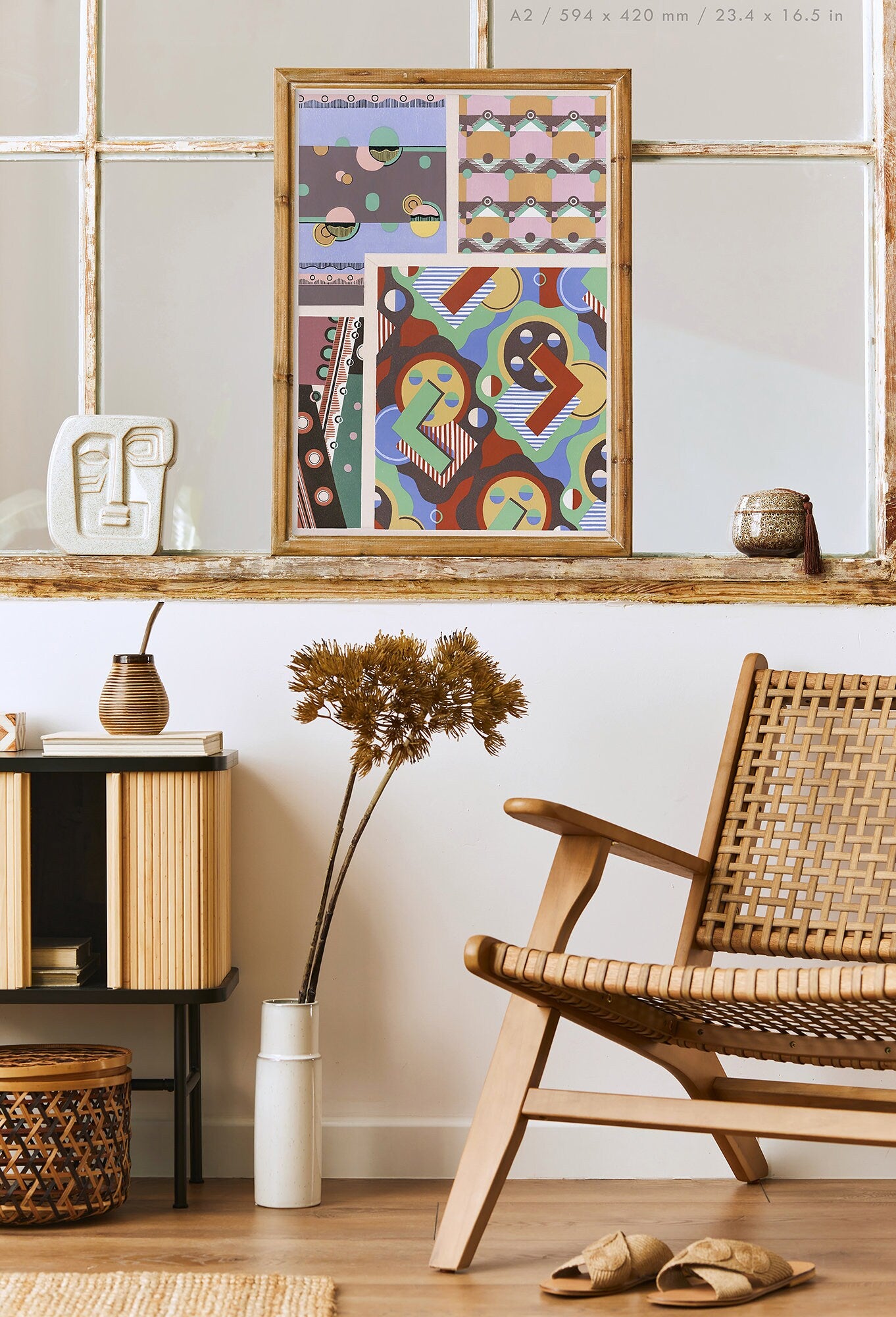 Preview of the art print Collection decors et couleurs Number 20 by Georges Valmier, mounted in an A12 size frame