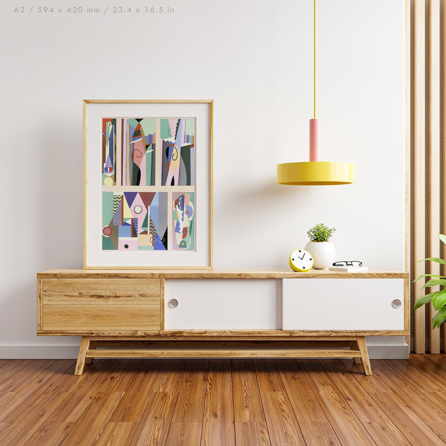 Preview of the art print Collection decors et couleurs Number 9 by Georges Valmier, mounted in an A2 size frame