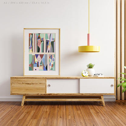 Preview of the art print Collection decors et couleurs Number 9 by Georges Valmier, mounted in an A2 size frame