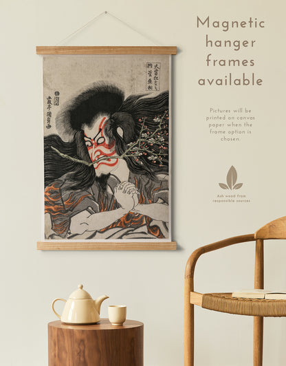 Preview of the art print Actor Ichikawa Danjuro VII by Utagawa Toyokuni, mounted in a magnetic hanger frame