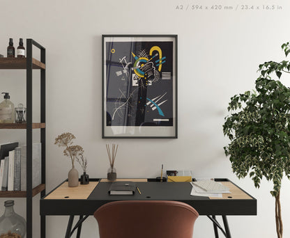 Preview of the art print Kleine Welten VII by Wassily Kandinsky, mounted in an A2 size frame