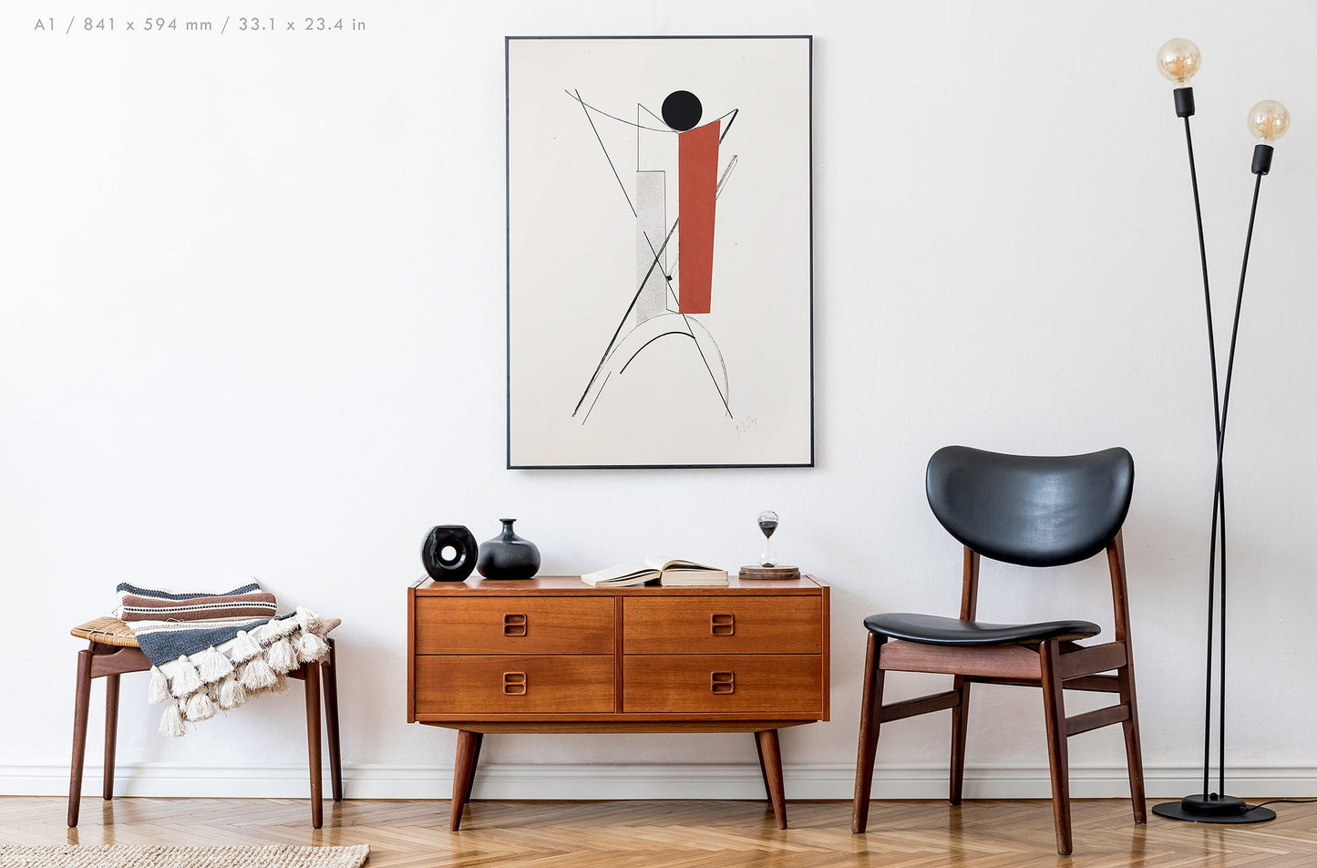 Preview of the art print Proun Series by El Lissitzky, mounted in an A1 size frame