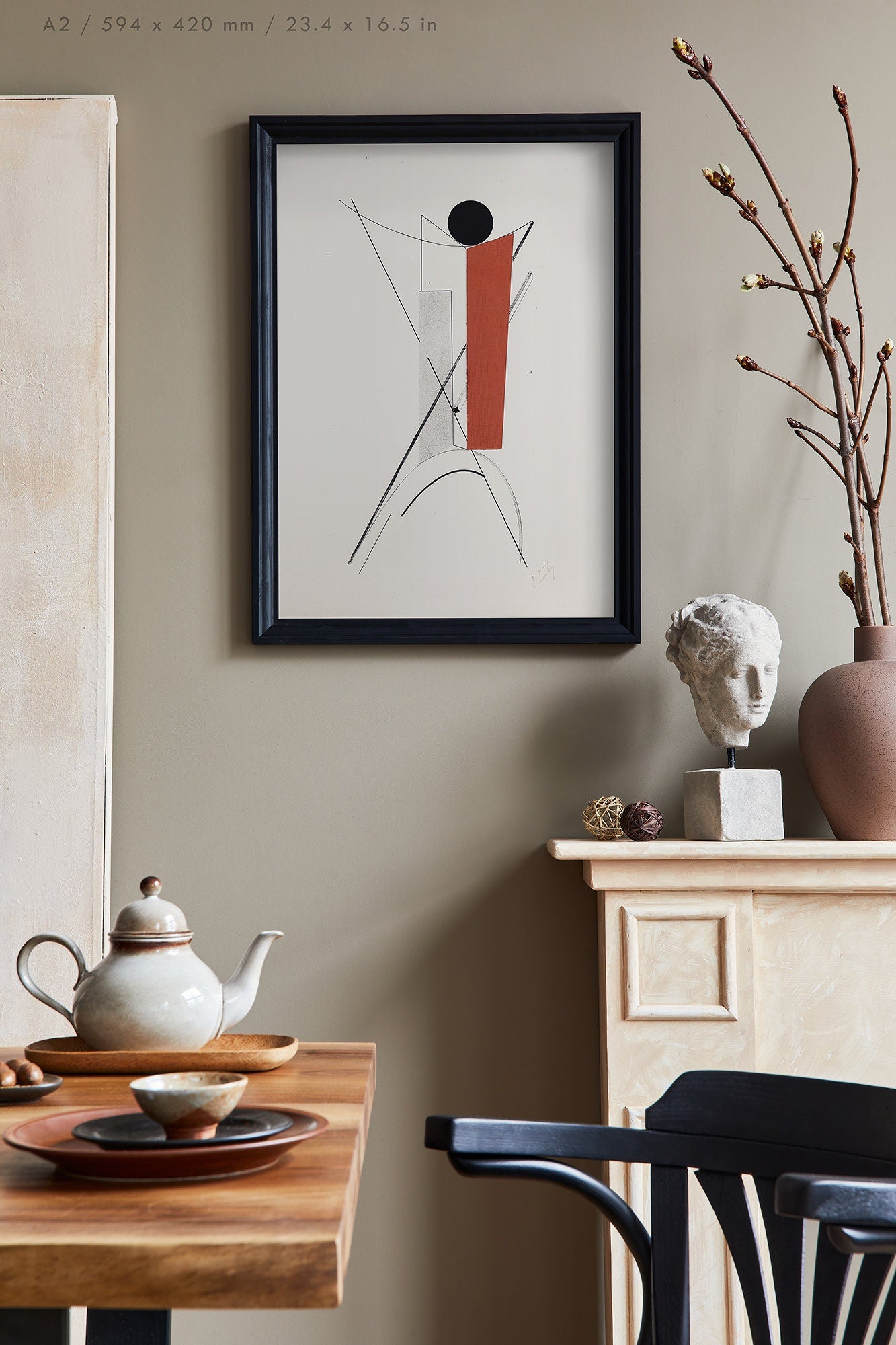 Preview of the art print Proun Series by El Lissitzky, mounted in an A2 size frame