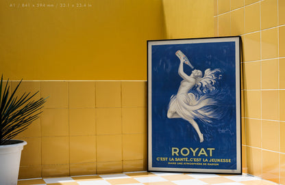 Preview of the Royat Poster by Leonatto Cappiello, mounted in an A1 size frame