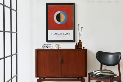 Preview of the art print The Swan No. 17 by Hilma af Klint, mounted in an A2 size frame