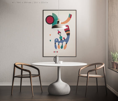 Preview of the art print Tableux et 7 Poemes by Wassily Kandinsky, mounted in an A1 size frame